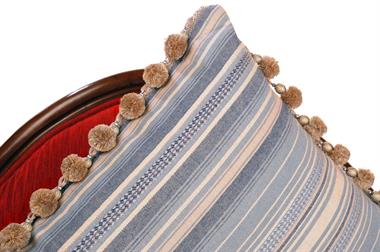 Keten Kırlent Dekoratif Saçaklı (45*45) İç Dolgulu