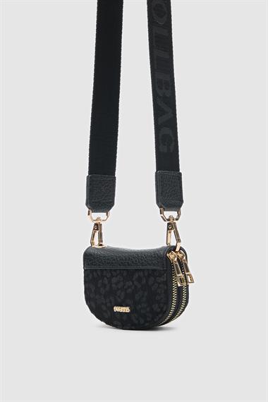 OLLBAG Jefece Gri Leopar Desen Çanta Cüzdan