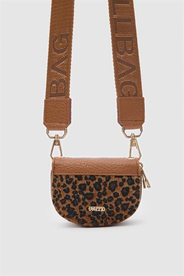 OLLBAG Jefece Leopar Desen Çanta Cüzdan