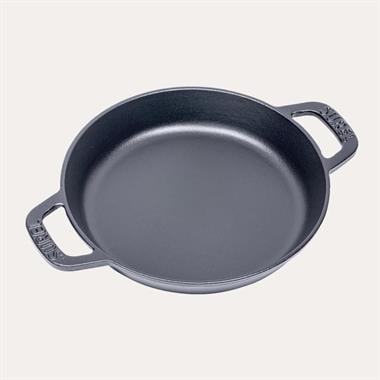 Sürel 20 cm Yuvarlak Düz Sahan Mat Siyah