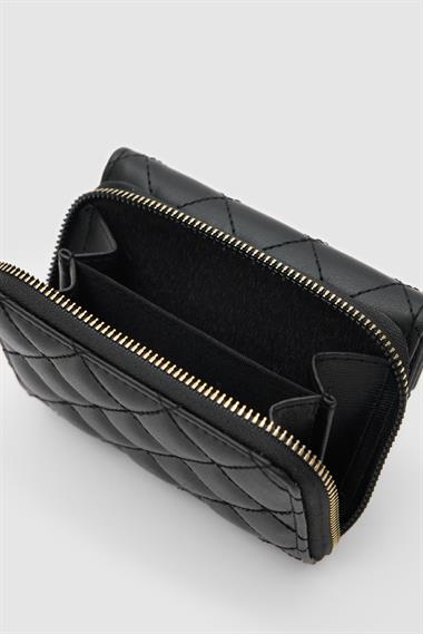 OLLBAG Saffan Nakış Detaylı Kilit Aksesuarlı Siyah Bayan Cüz