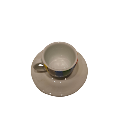 ANCAP Edex ’’Riccioli’’ Porselen Espresso Fincan ve Tabak 