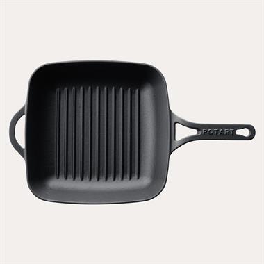 Pot Art, Kare Izgara Tava, 26 Cm, Mat Siyah