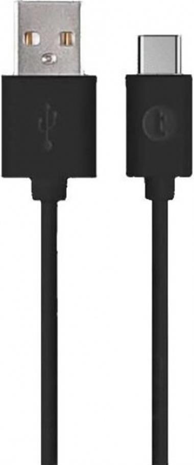 TAKS 5DK12S USB-A/USB-C ŞARJ KABLOSU SİYAH 100CM