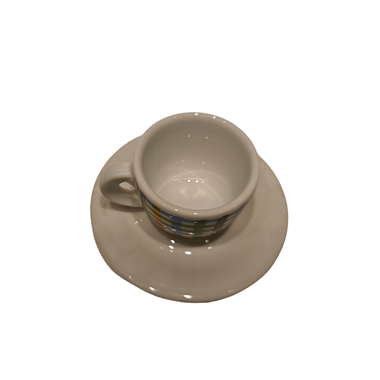 ANCAP Edex ’’Riccioli’’ Porselen Espresso Fincan ve Tabak 