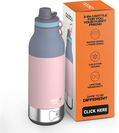 Asobu, BUDDY ŞİŞE, 1L, PASTEL PINK