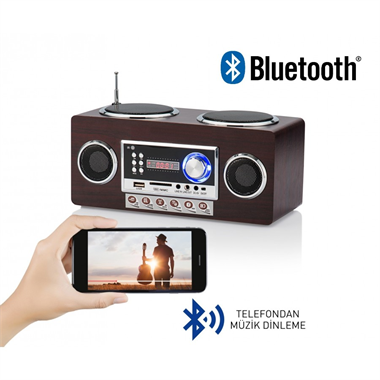 İDance RetroMax Portable Bluetooth Hoparlör Ve Radyo