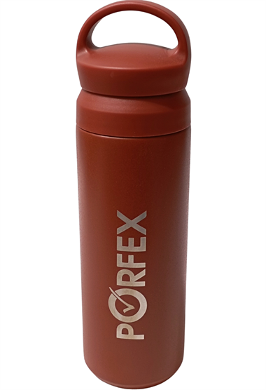 PORFEX 2350 MAT KIRMIZI ÇELİK TERMOS