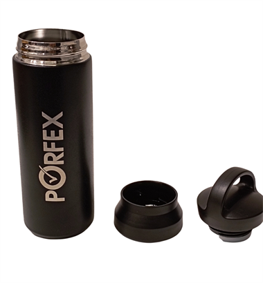 PORFEX 2350 MAT SİYAH ÇELİK TERMOS