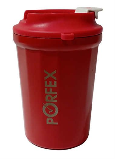 PORFEX 5357 MAT KIRMIZI ÇELİK TERMOS