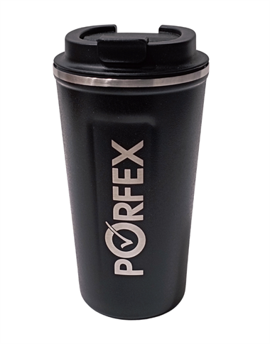 PORFEX 5553 SİYAH ÇELİK TERMOS