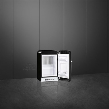 Smeg Fab5 Retmo Mini Buzdolabı Siyah Sağ Menteşe