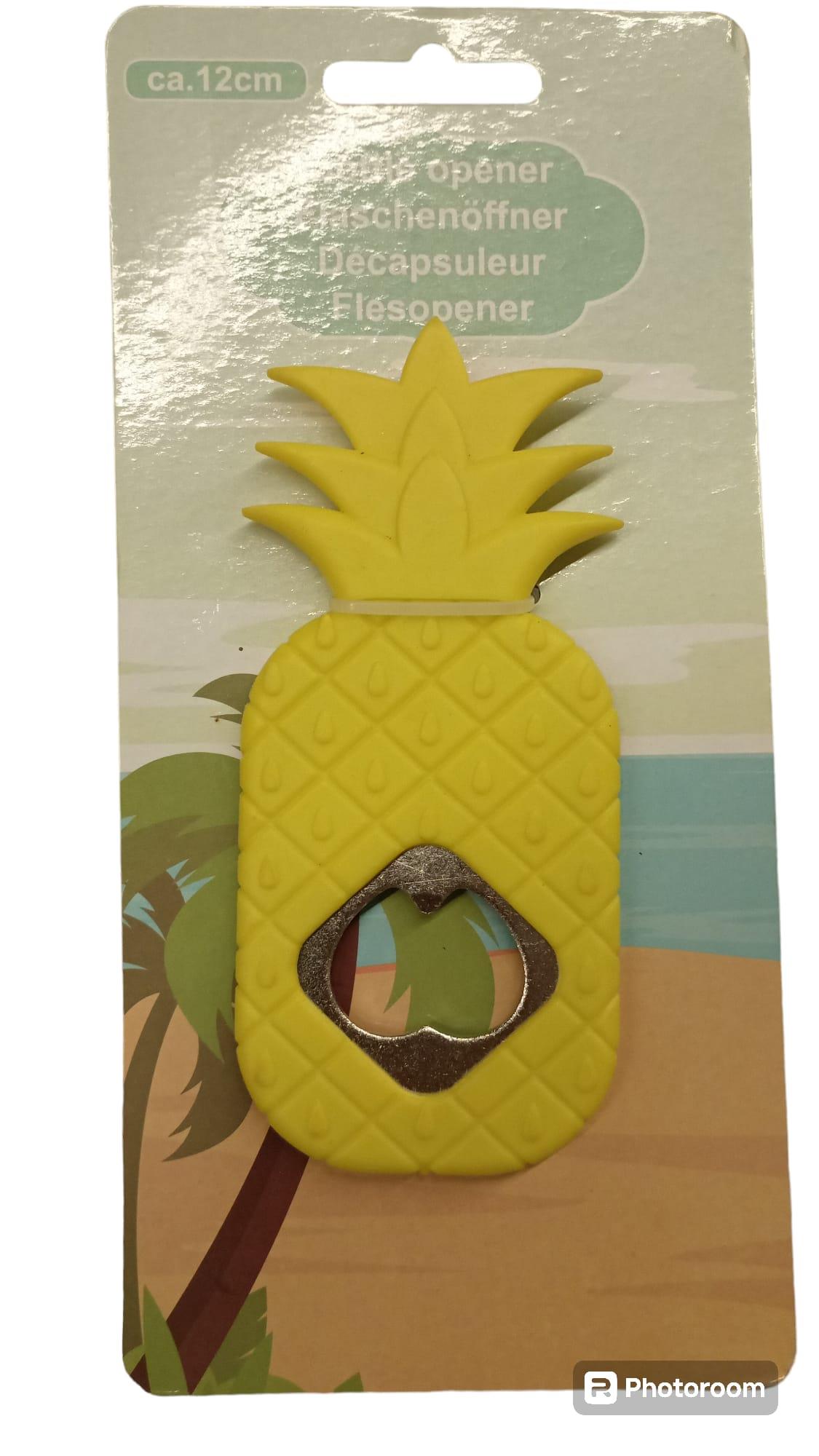 Şişe kapağı açacağı, bira açacağı Ananas-sarı