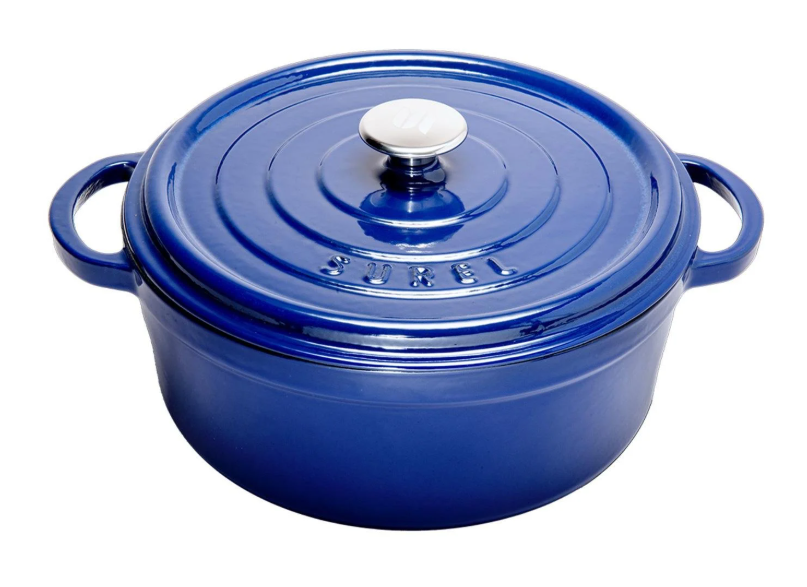 Sürel 32 cm Yuvarlak Tencere Parlak Koyu Mavi