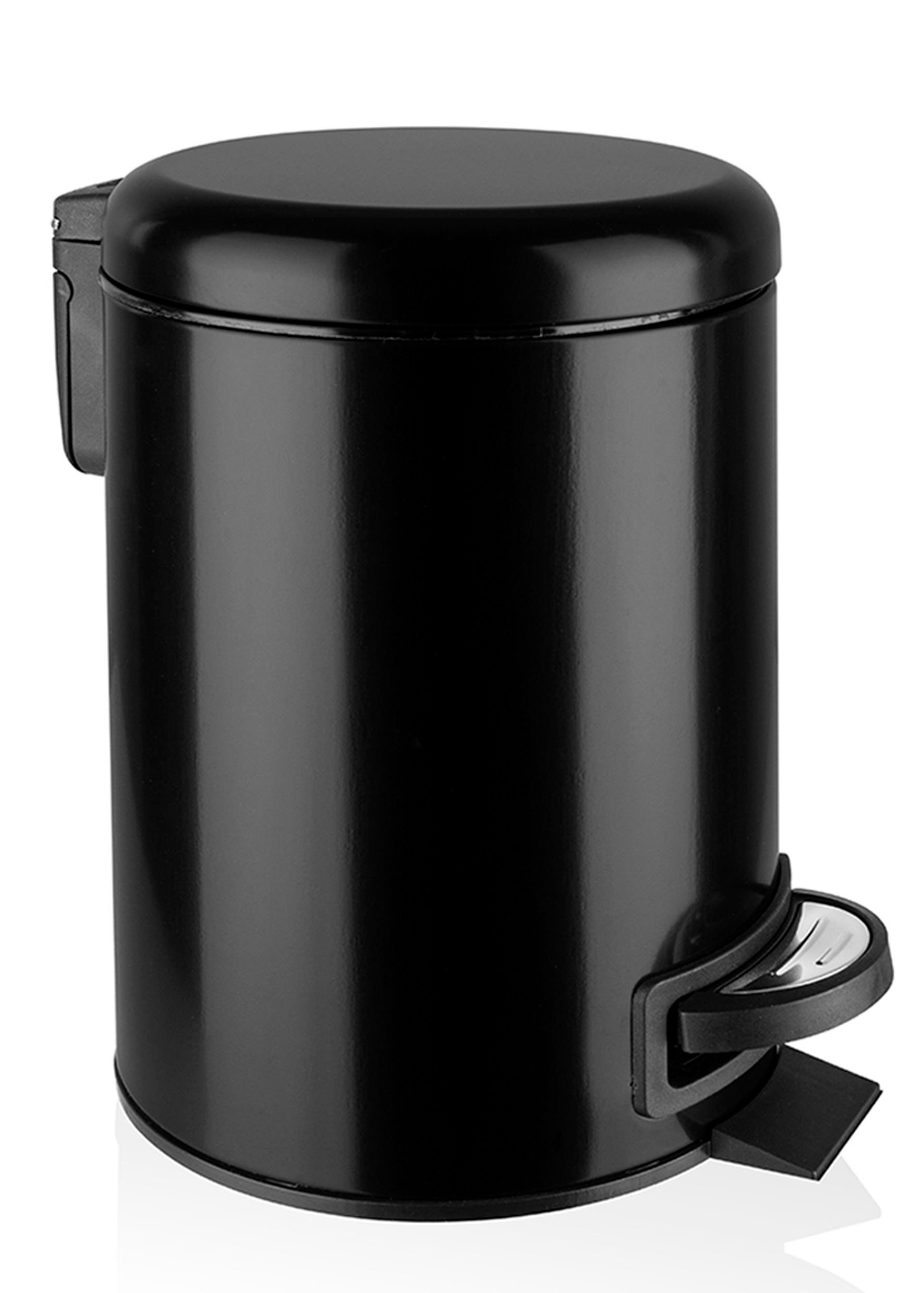 Noble life 5 LT Siyah Pedalı Yavaş Kapanır Çöp Kovası