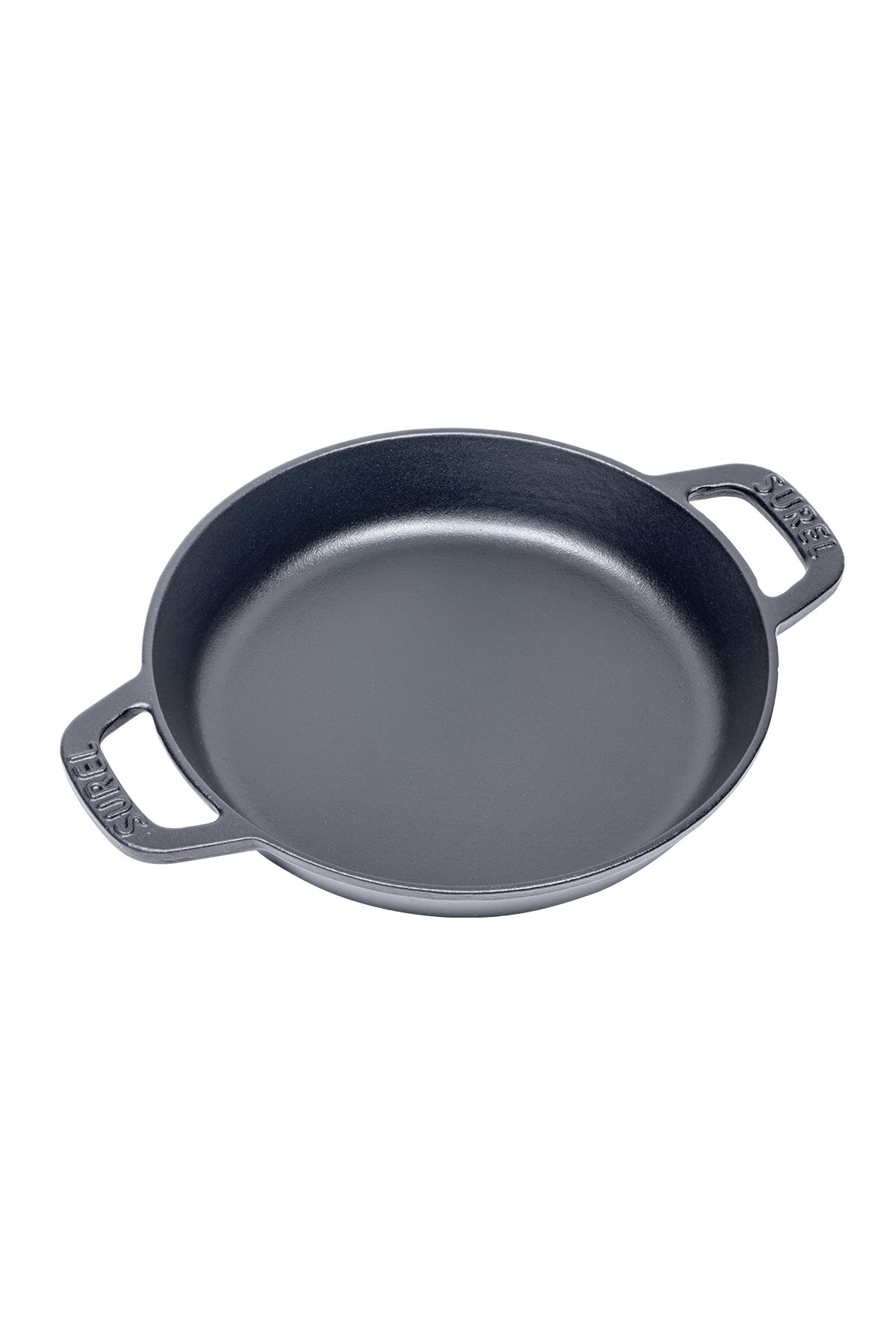 Sürel 22 cm Yuvarlak Düz Tava Mat Siyah