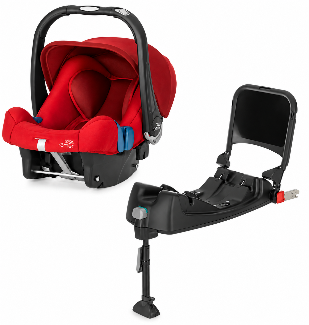 Britax-Römer Baby Safe Plus SHR II Bundle 0-13 kg Ana Kucağı + Baza / Flame Red