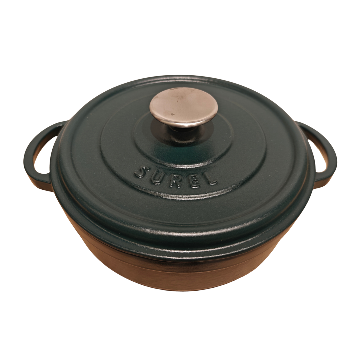 Sürel 24 cm Yuvarlak Sığ Tencere Saten Yeşil