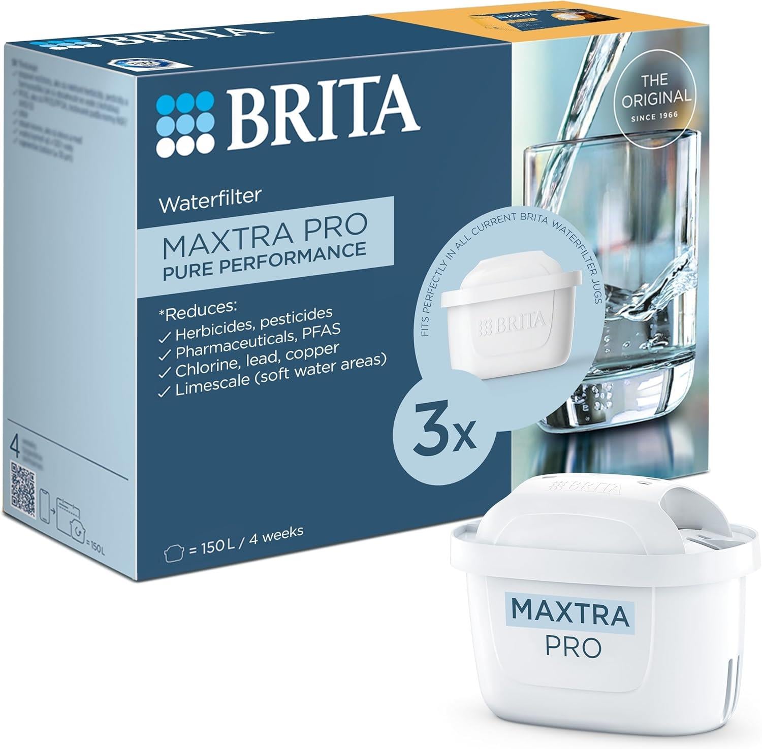 BRITA MAXTRA PRO PURE PERFORMANCE su filtresi 3'lü Paket