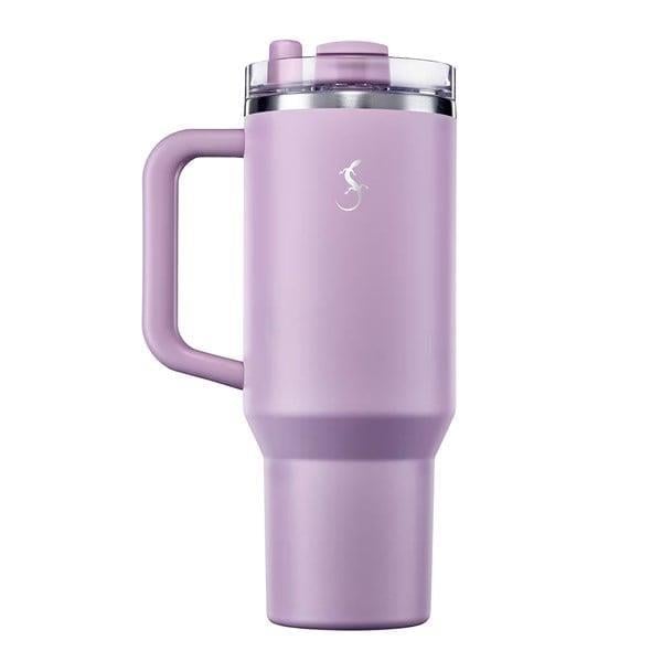 Lurch - “Big Cup” 1.2 L Lila, Paslanmaz Çelik Termos - Uzatılabilir Pipetli, Çift Cidarlı, Sızdırmaz - 270973