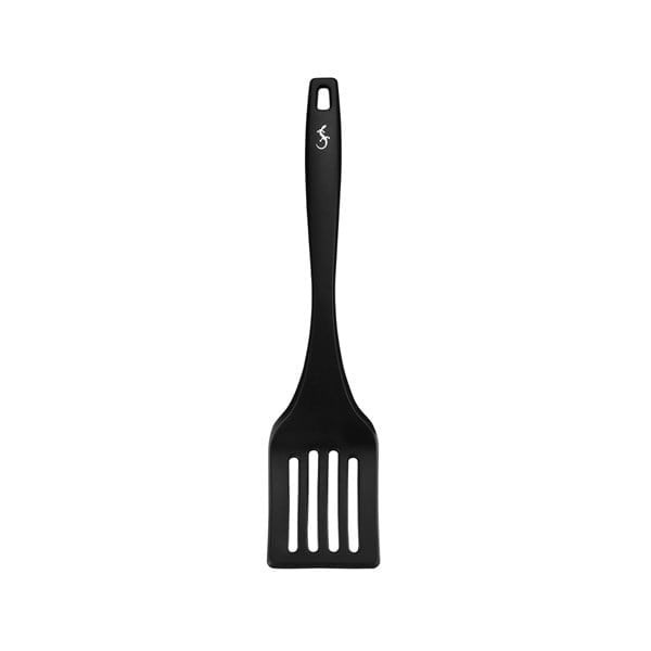 Lurch - Platin Silikon Delikli Spatula 32,5 cm Siyah - Yanmaz, Yapışmaz, Bükülmez, Çizmez, Tat ve Koku Bırakmaz - 240603