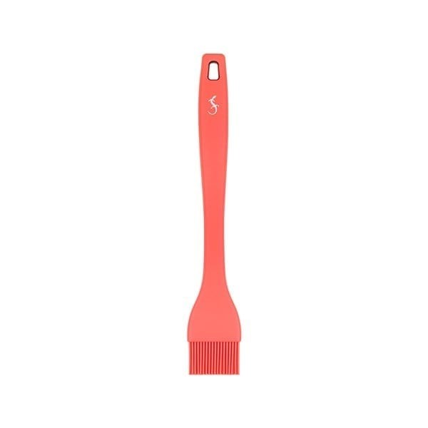 Lurch - Platin Silikon Pasta Fırçası 25,5 cm Somon - Yanmaz, Yapışmaz, Bükülmez, Çizmez, Tat ve Koku Bırakmaz - 240071