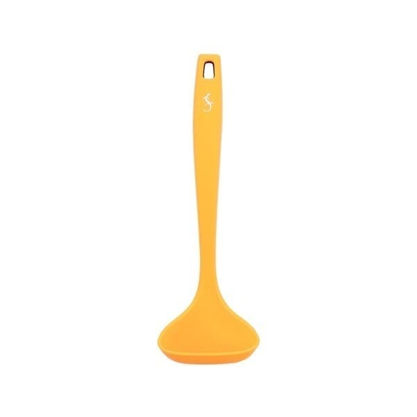 Lurch - Platin Silikon Sos Kepçesi 28 cm Sarı - Yanmaz, Yapışmaz, Bükülmez, Çizmez, Tat ve Koku Bırakmaz - 240055