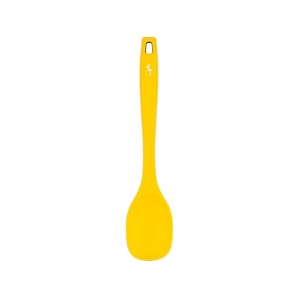 Lurch - Platin Silikon Yemek Kaşığı 28 cm Sarı - Yanmaz, Yapışmaz, Bükülmez, Çizmez, Tat ve Koku Bırakmaz - 240041