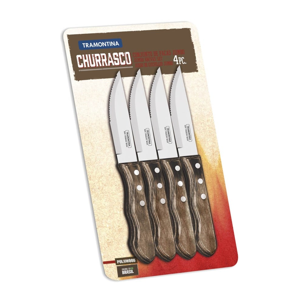 Tramontina Churrasco 21199/931 Jumbo Biftek-steak Bıçağı (4lü Blister)