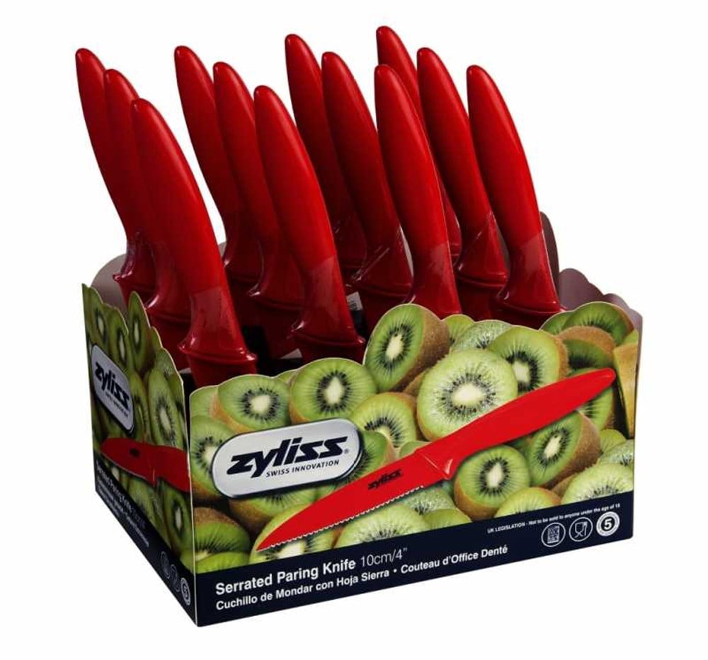 Zyliss E920021 10cm Tırtıklı Soyma Bıçağı (stand 12 Adet)