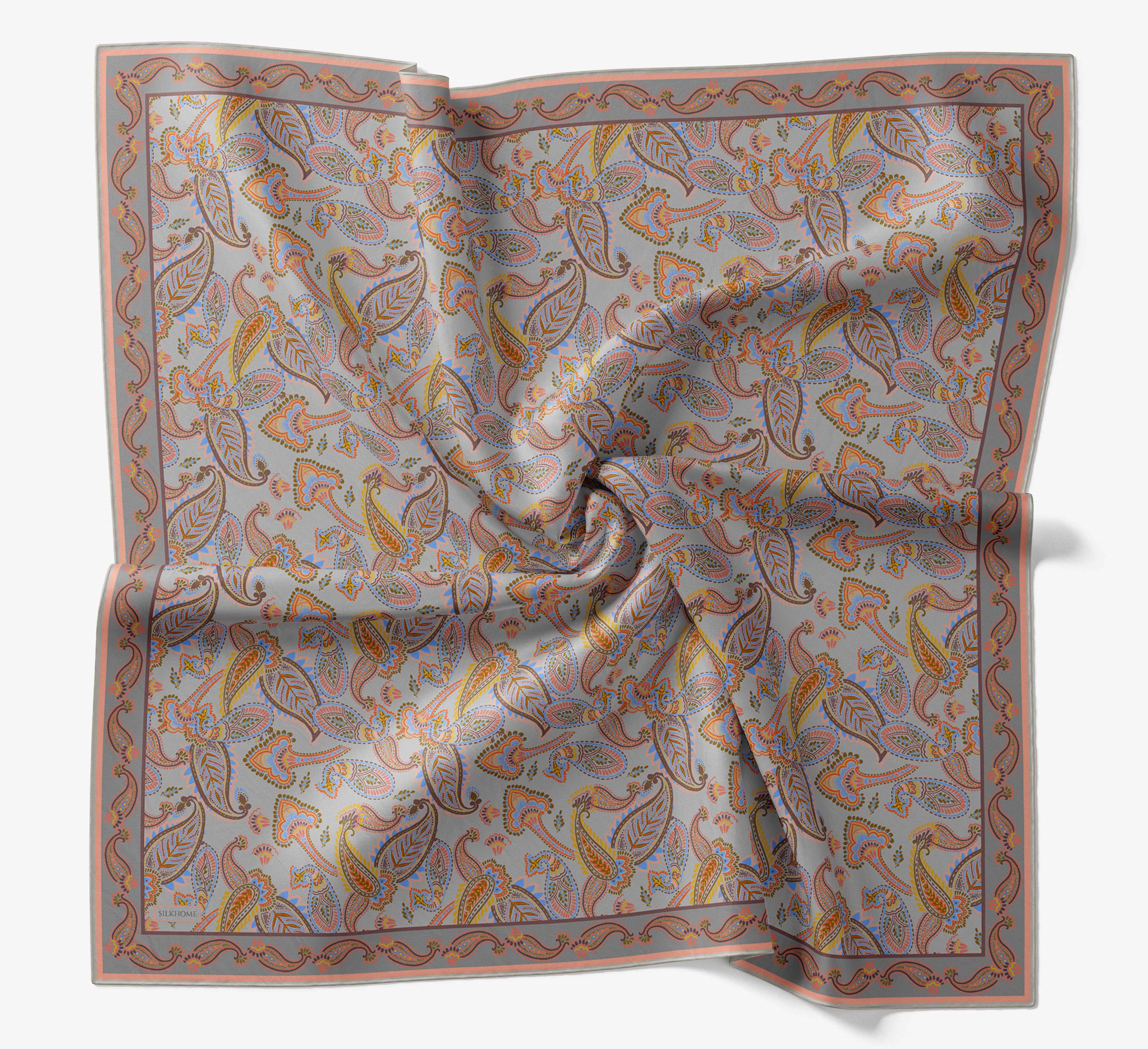 Soft Eşarp Şal Motif Gri