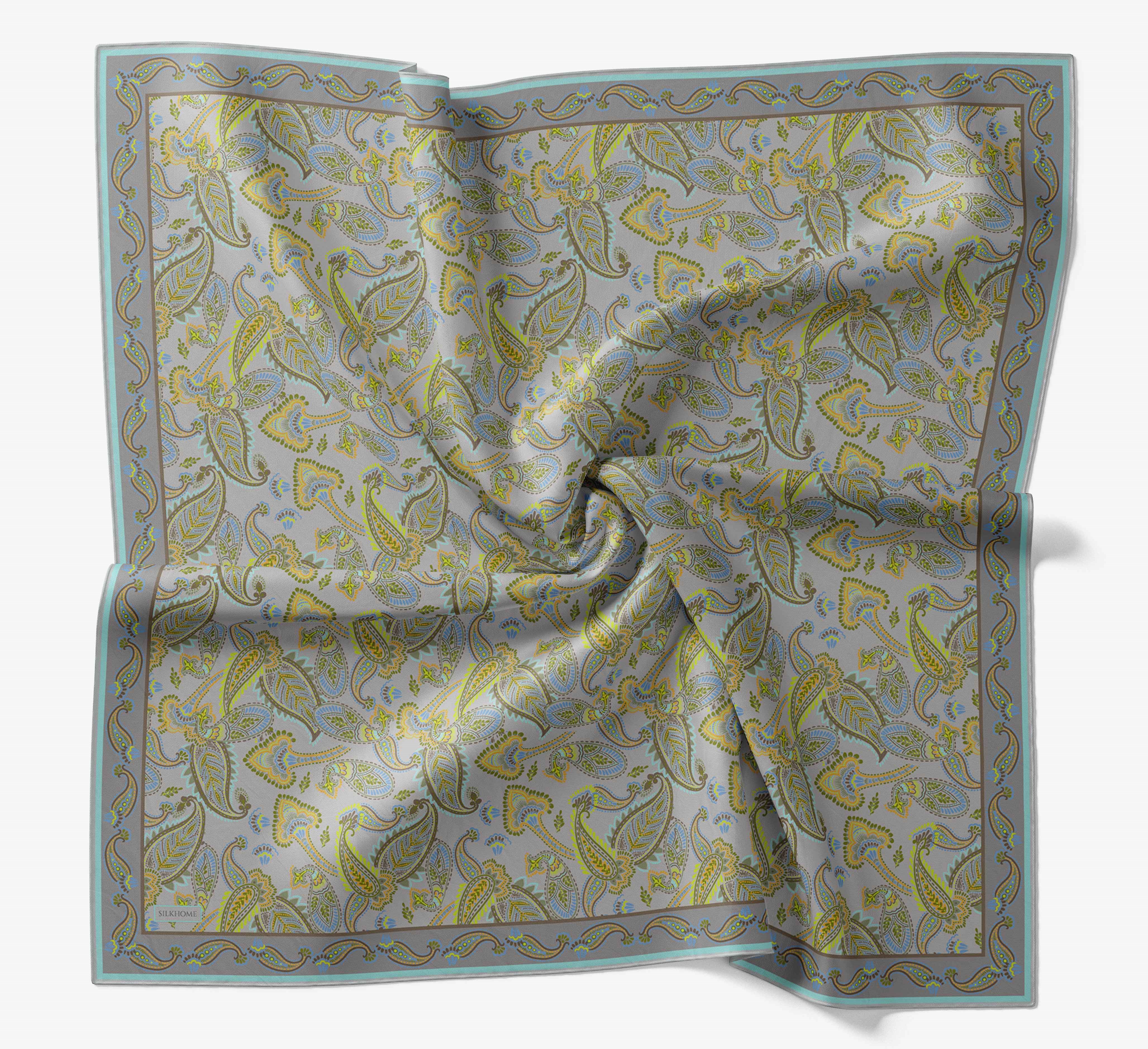 Soft Eşarp Şal Motif Yağ Yeşili