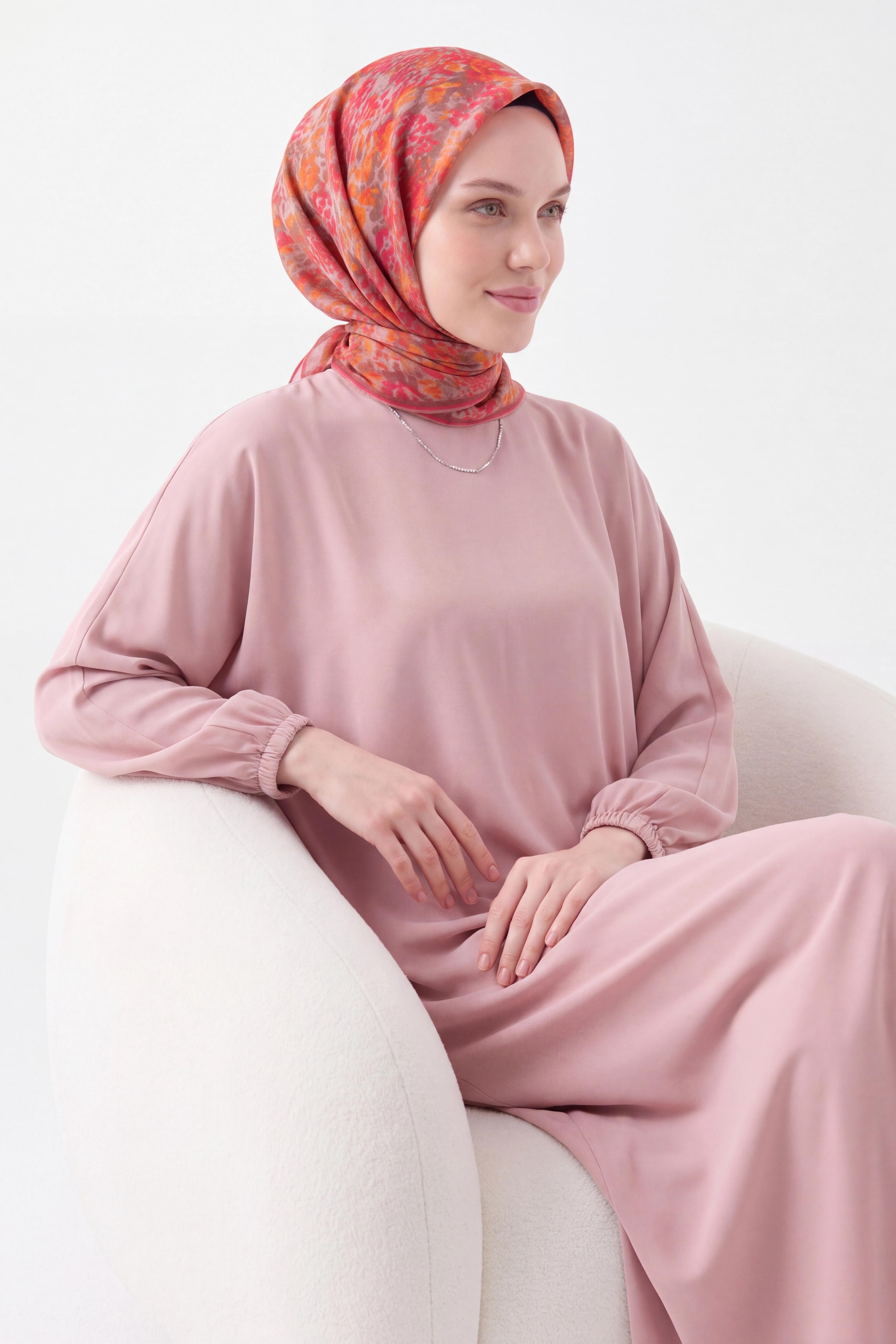 Soft Eşarp Autumn Bloom Fuşya
