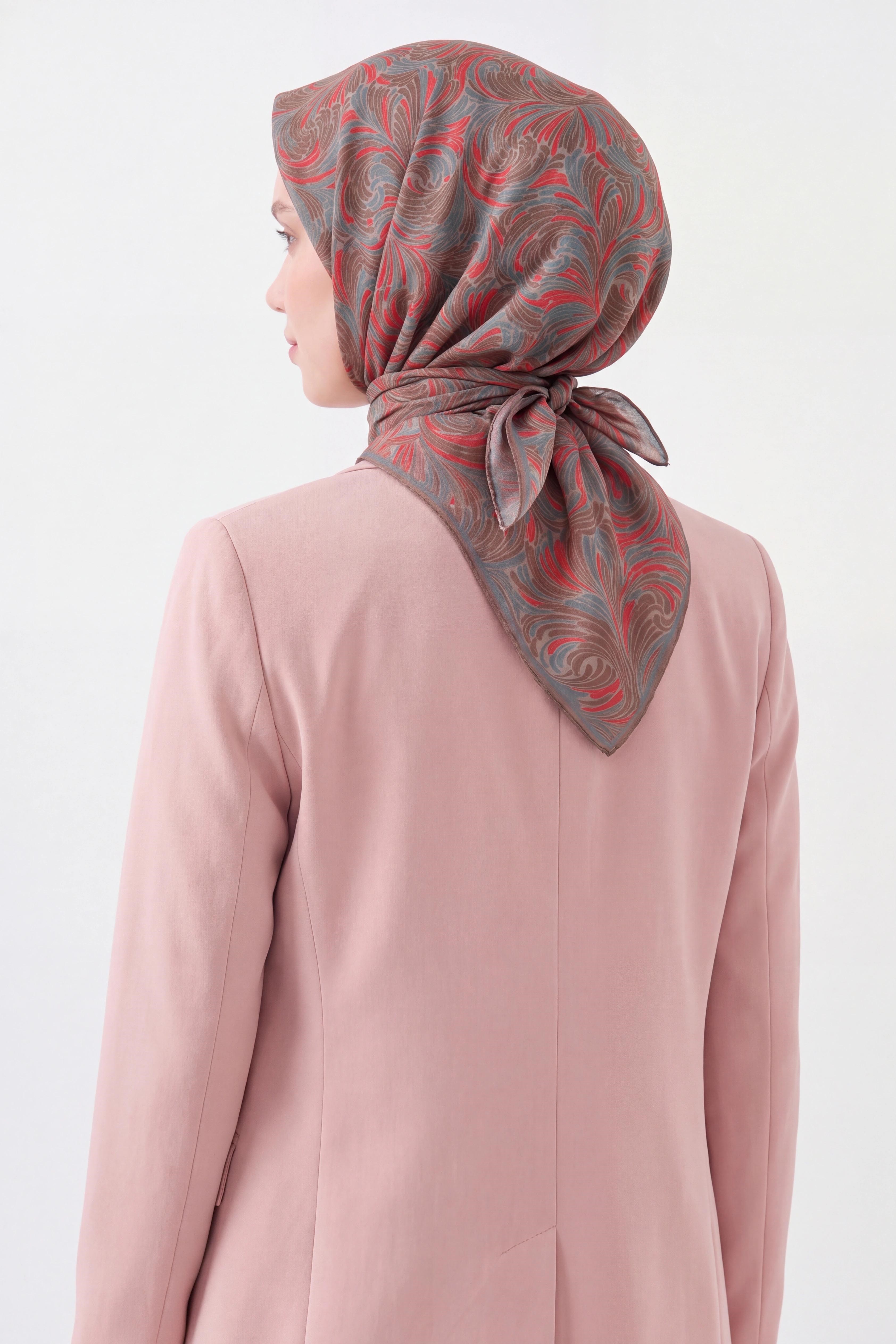 Soft Eşarp Vintage Flow Turkuaz