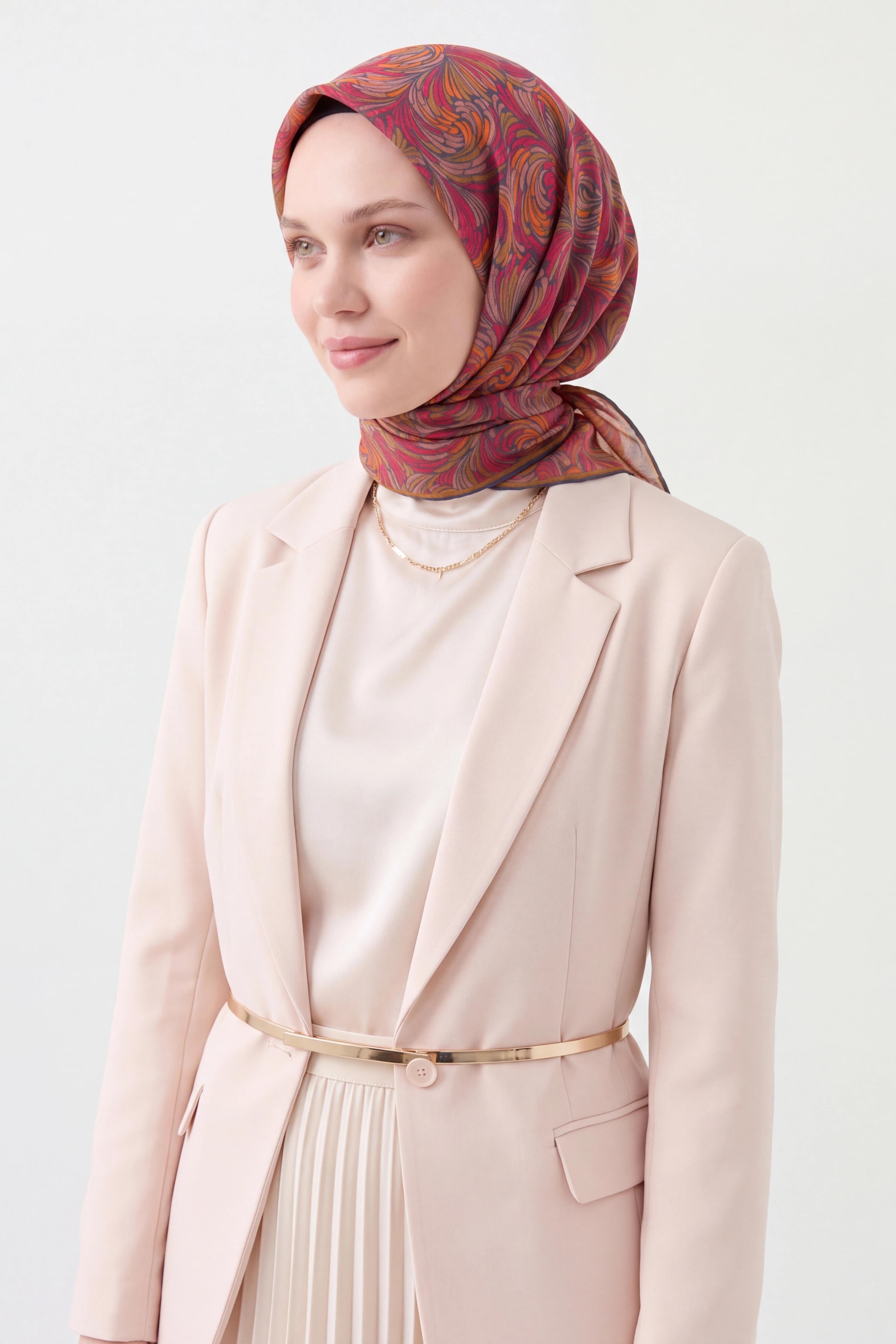 Soft Eşarp Vintage Flow Şeker Pembe