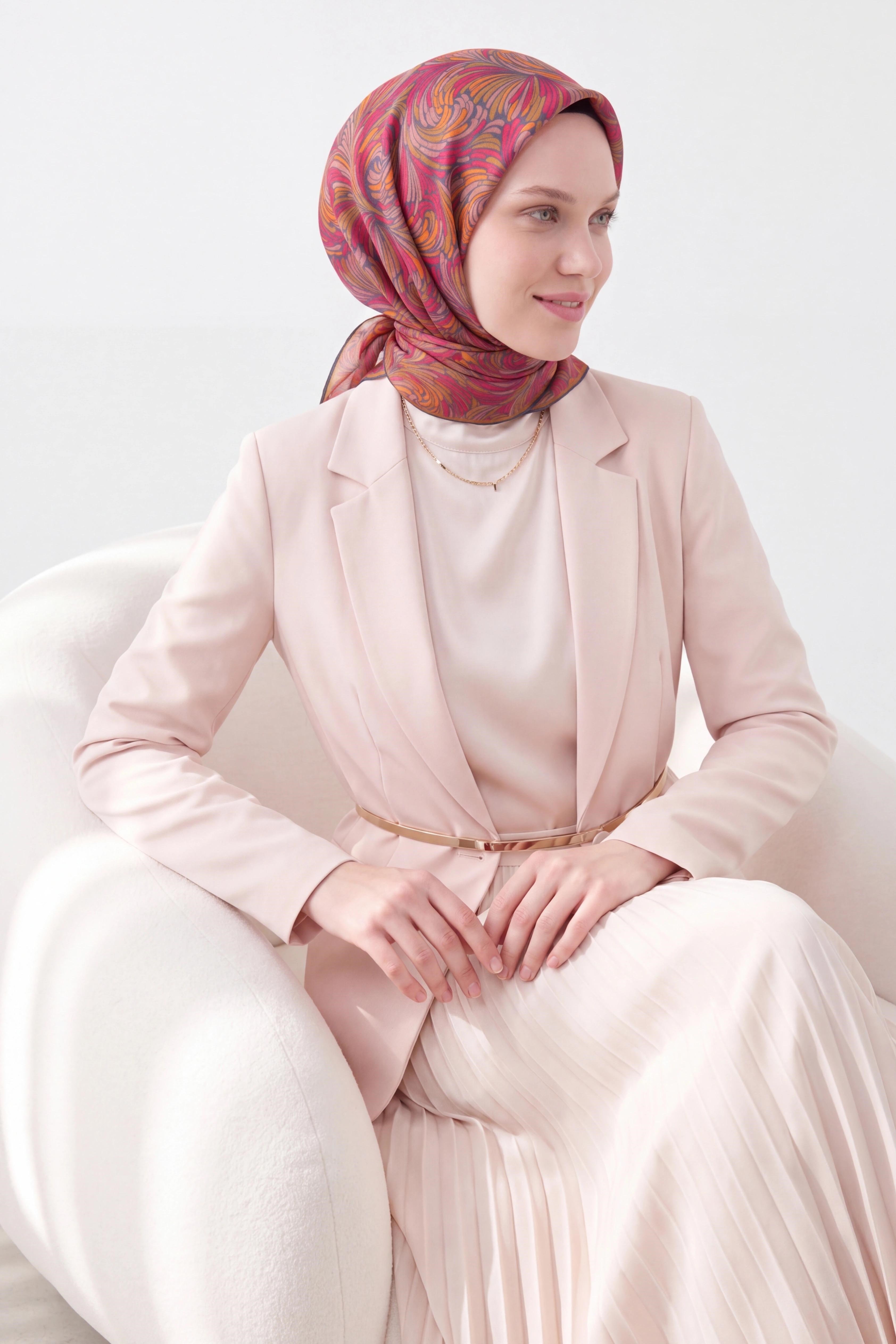 Soft Eşarp Vintage Flow Şeker Pembe