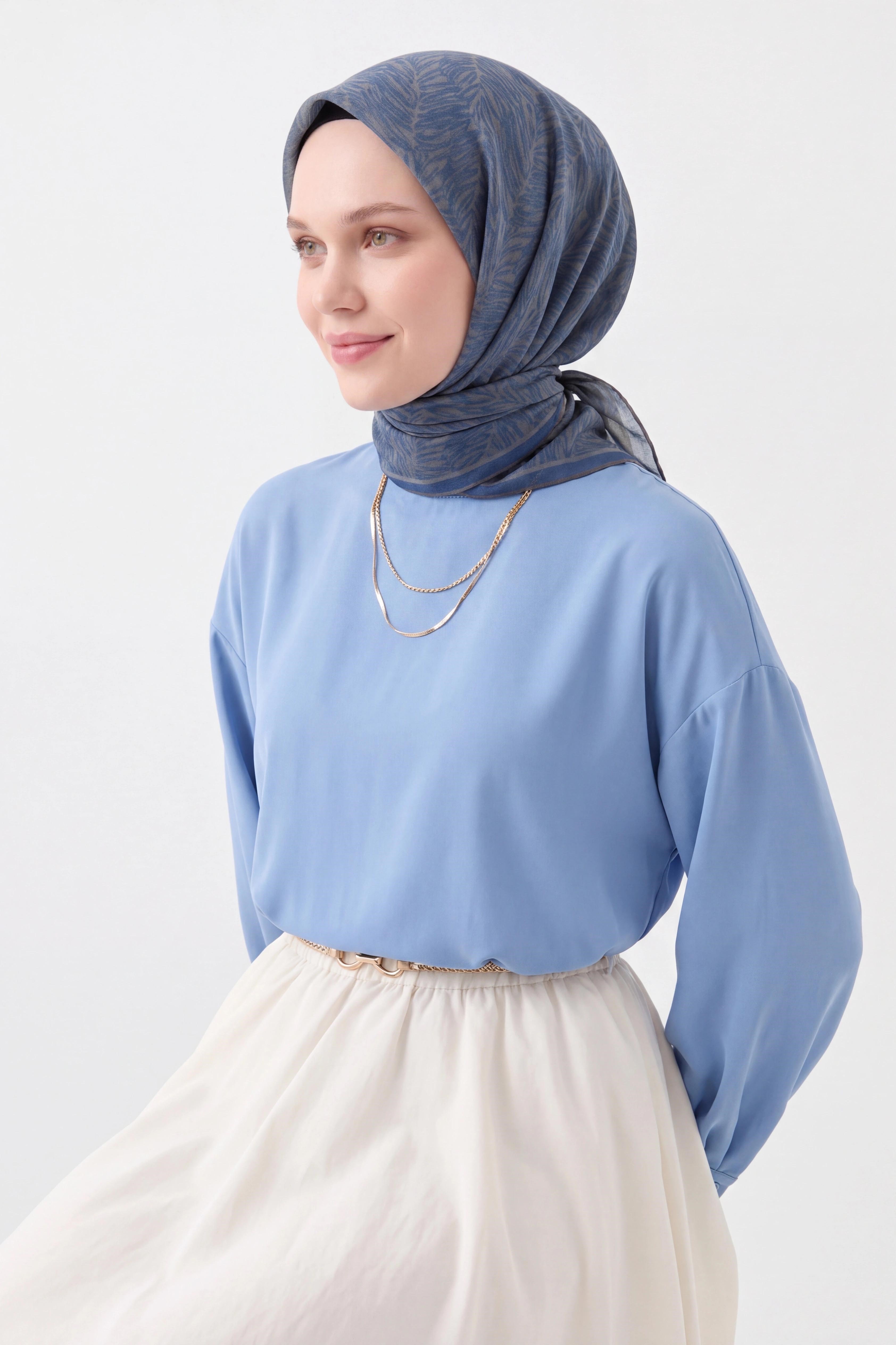 Soft Eşarp Petra Lacivert