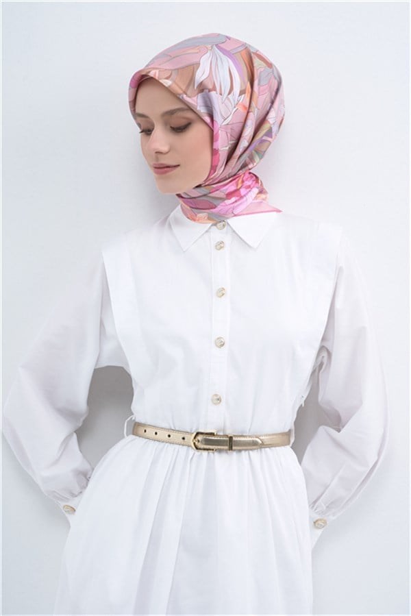 Armine  Saf İpek Twill Eşarp 9500D 52