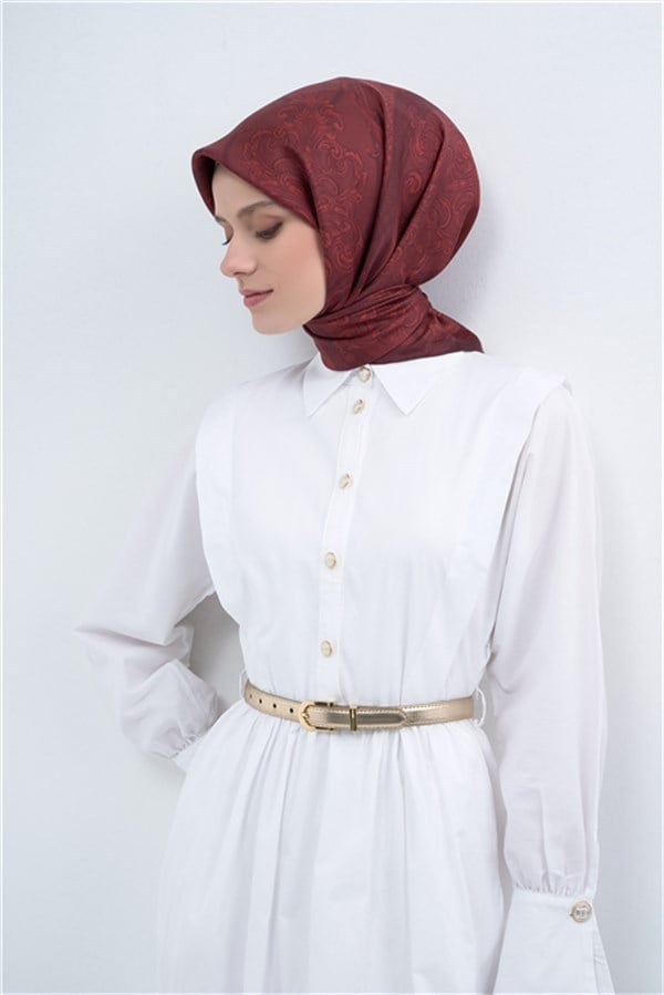 Armine  Saf İpek Twill Eşarp 9537D 50