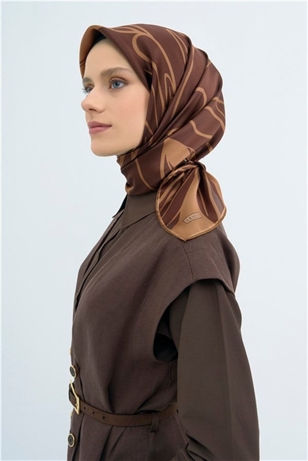 Armine  Saf İpek Twill Eşarp 9553D 03