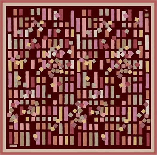 Armine Çiçek Desenli İpek Sura Eşarp 9341 34