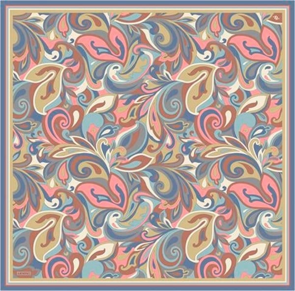 Armine Etnik Desenli Saf İpek Sura Eşarp 9323D 02