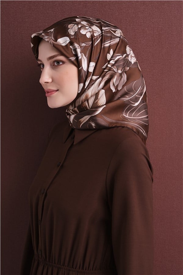 Armine Jakarlı İpek Eşarp 9608D 80