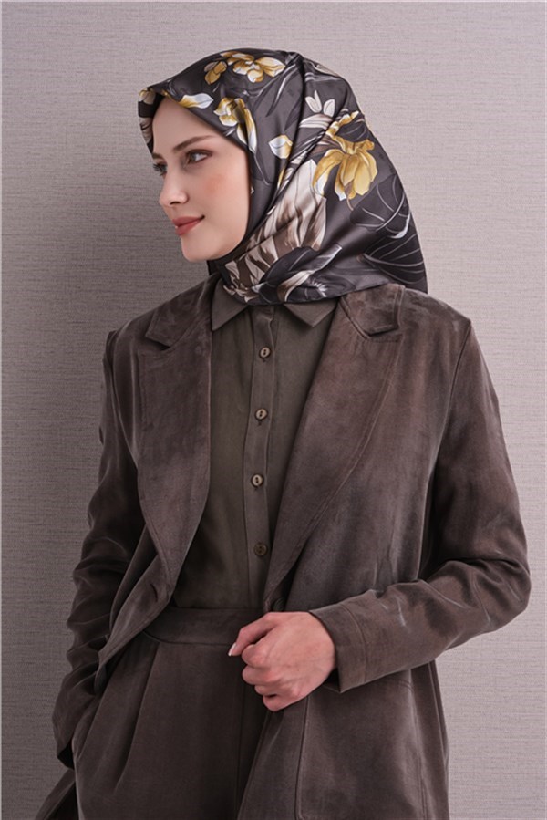 Armine Jakarlı İpek Eşarp 9608D 83