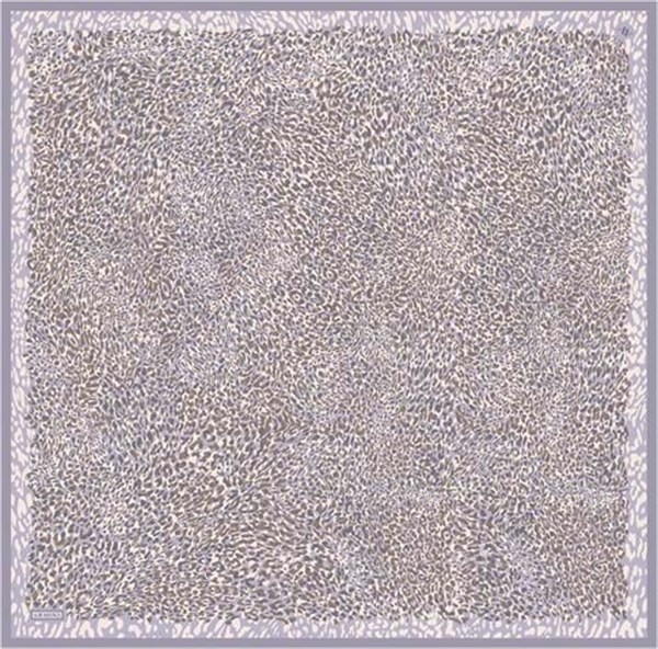 Armine Leopar Desenli Saf İpek Twill Eşarp 9352D 06