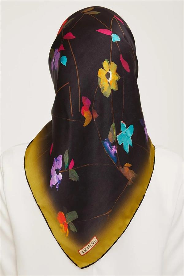 Armine Nostalji Serisi Twill İpek Eşarp 9048-01NT