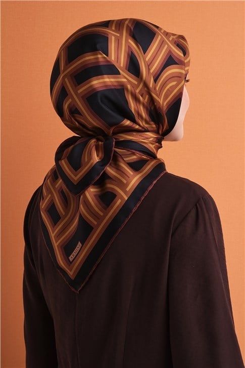 Armine Saf İpek Twill Eşarp 9614D 02
