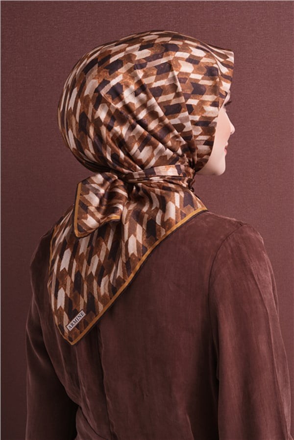 Armine Saf İpek Twill Eşarp 9623D 33