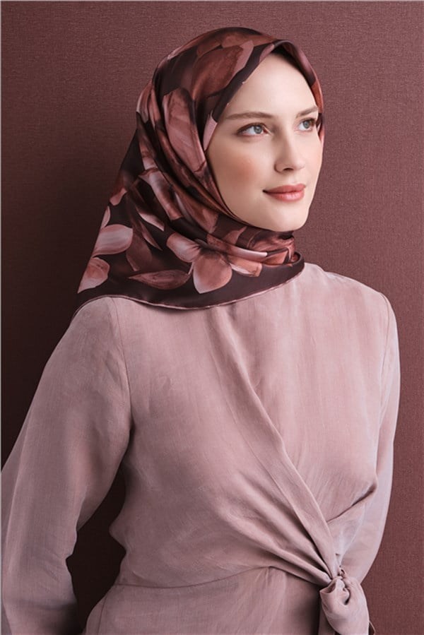 Armine Saf İpek Twill Eşarp 9632D 55
