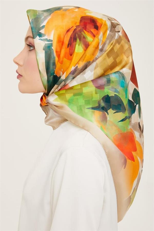 Armine Sura İpek Eşarp 9103-32